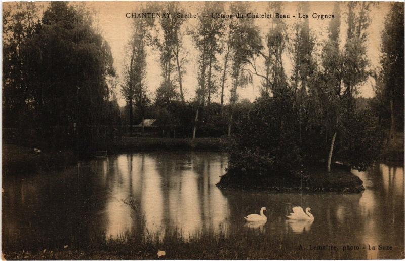 Carte postale ancienne Chantenay Etang du Chatelet Beau France