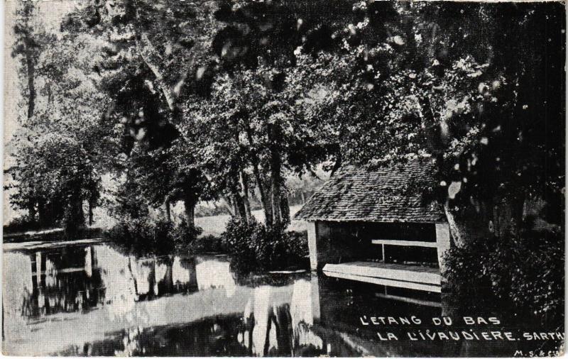 Carte postale ancienne Etang du Bas - La Livaudiere France