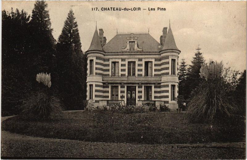 Carte postale ancienne Chateau-du-Loir Les Pins France
