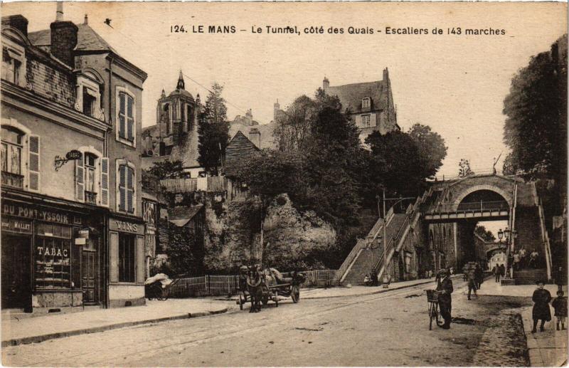 Carte postale ancienne Le Mans Tunnel France au Mans