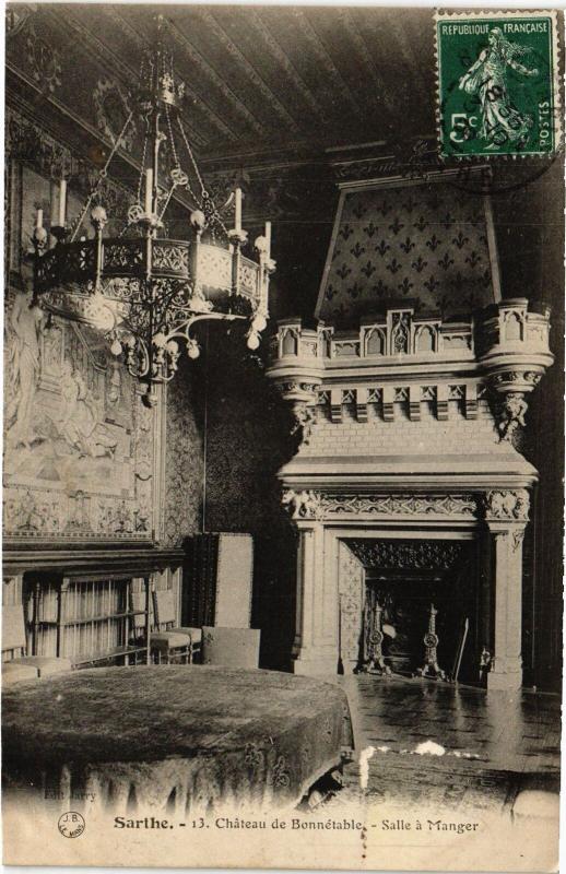 Carte postale ancienne Bonnetable Chateau - Salle a Manger France