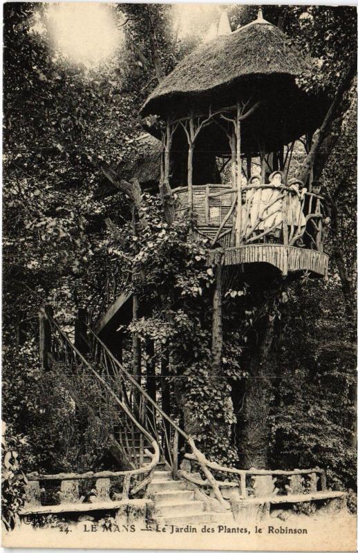 Carte postale ancienne Le Mans Le Jardin des Plantes - Le Robinson France au Mans