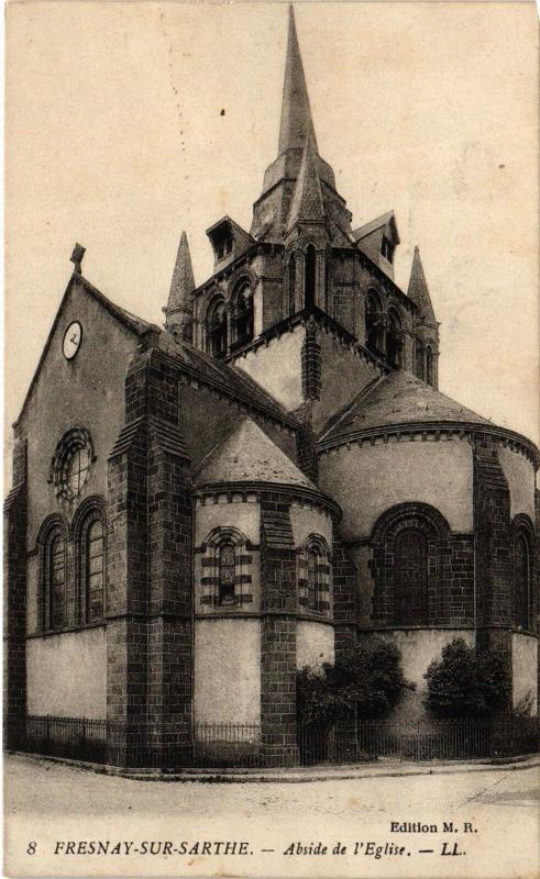 Carte postale ancienne Fresnay-sur-Sarthe Eglise France à Fresnay-sur-Sarthe