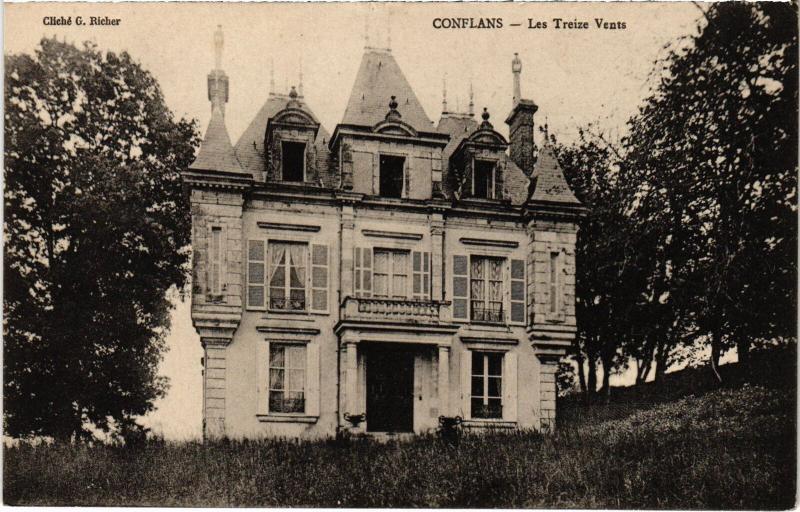 Carte postale ancienne Conflans Les Treize Vents France