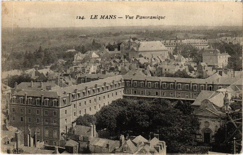 Carte postale ancienne Le Mans Vue Panoramique France au Mans