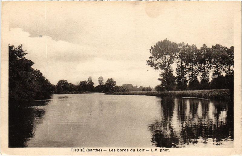 Carte postale ancienne Thore Les Bords du Loir France