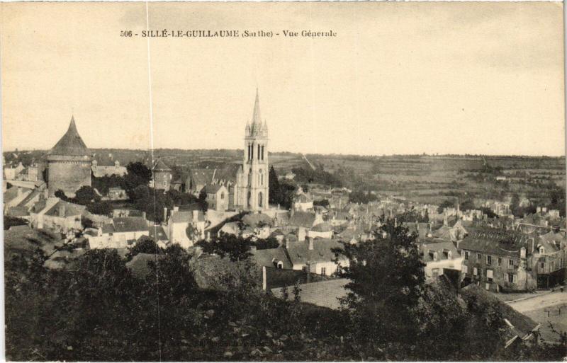 Carte postale ancienne Sille-le-Guillaume Vue Generale France