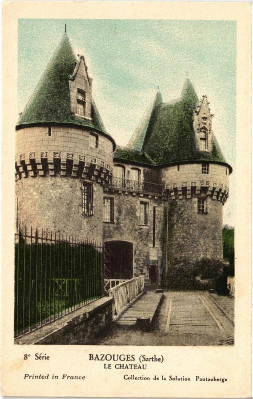 Carte postale ancienne Bazouges-sur-le-Loir Le Chateau France