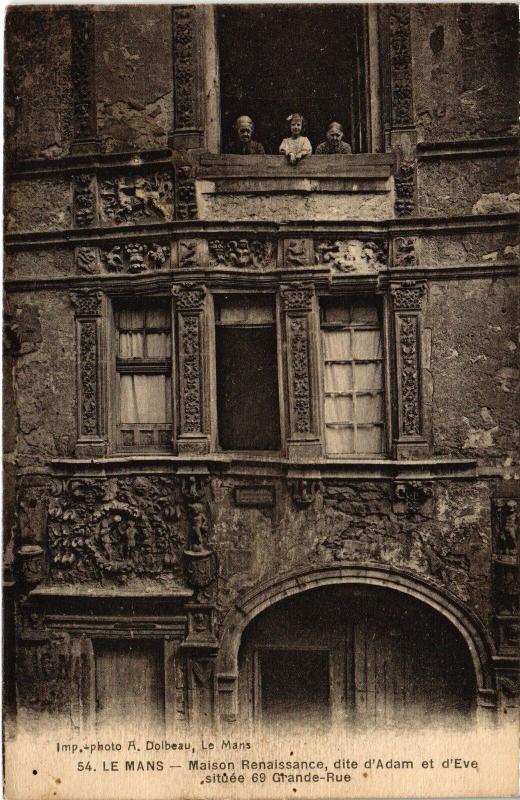 Carte postale ancienne Le Mans Maison Renaissance France au Mans