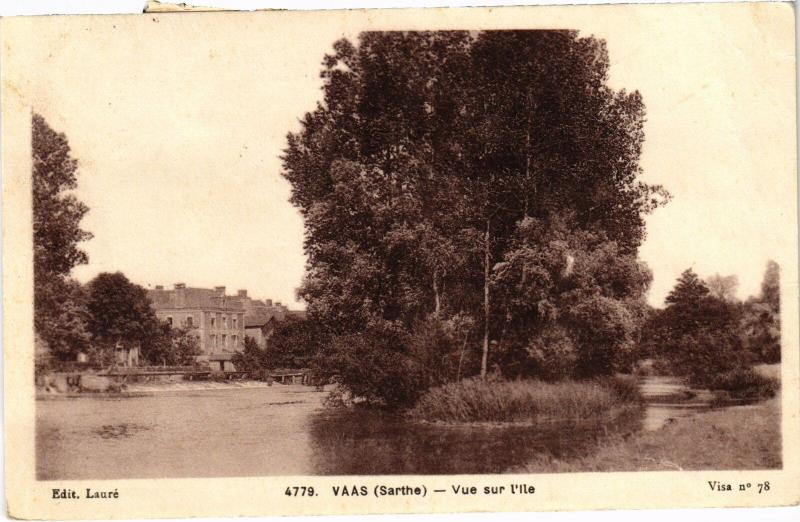 Carte postale ancienne Vaas Vue sur l'Ille France