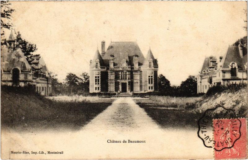 Carte postale ancienne Chateau de Beaumont France