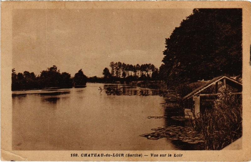 Carte postale ancienne Chateau-du-Loir Vue sur le Loir France