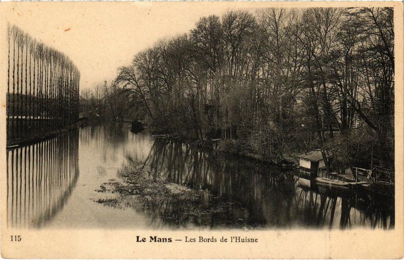 Carte postale ancienne Le Mans Bords de l'Husine France au Mans
