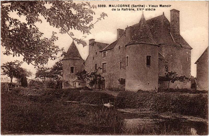 Carte postale ancienne Malicorne-sur-Sarthe Vieux Manoir de la Rafrere France à Malicorne-sur-Sarthe