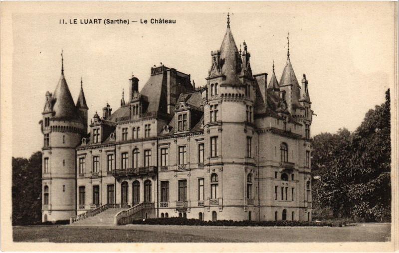 Carte postale ancienne Le Luart Le Chateau France au Luart