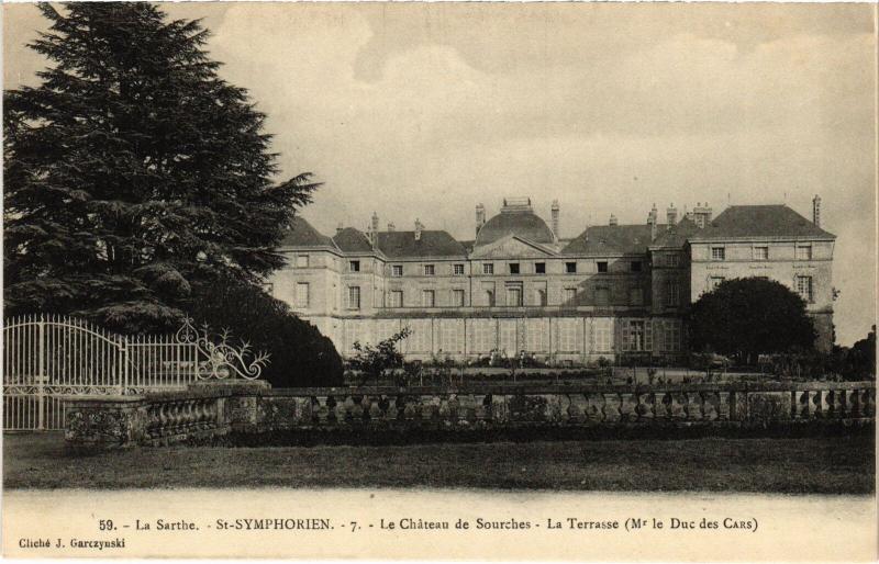 Carte postale ancienne Saint-Symphorien Chateau de Sourches France à Saint-Symphorien