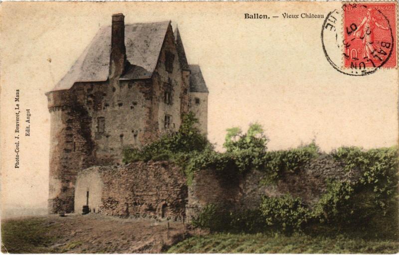 Carte postale ancienne Ballon Vieux Chateau France