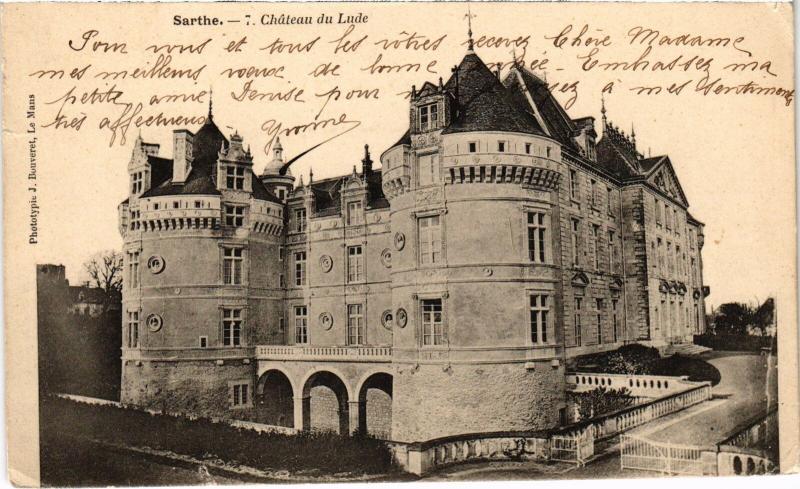 Carte postale ancienne Le Lude Chateau du Lude France au Lude