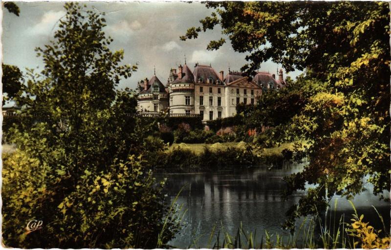 Carte postale ancienne Le Lude Le Chateau et Rives du Loir France au Lude
