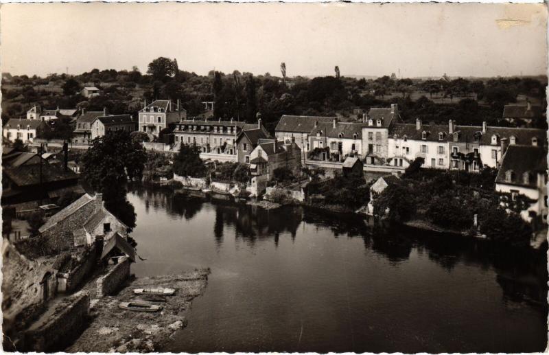 Carte postale ancienne Fresnay-sur-Sarthe Route de Sille - Vue du Jardin Public France à Fresnay-sur-Sarthe
