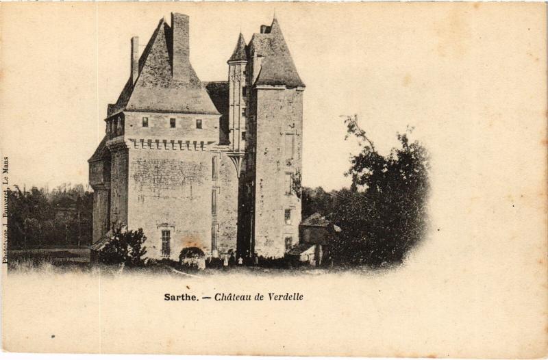 Carte postale ancienne Chateau de Verdelle France