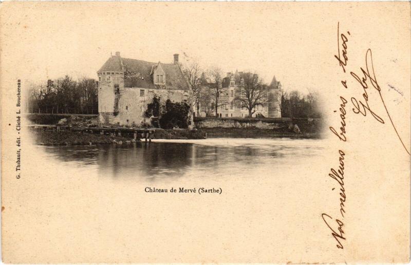 Carte postale ancienne Chateau de Merve France