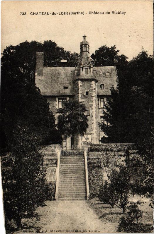 Carte postale ancienne Chateau-du-Loir Chateau de Riablay France
