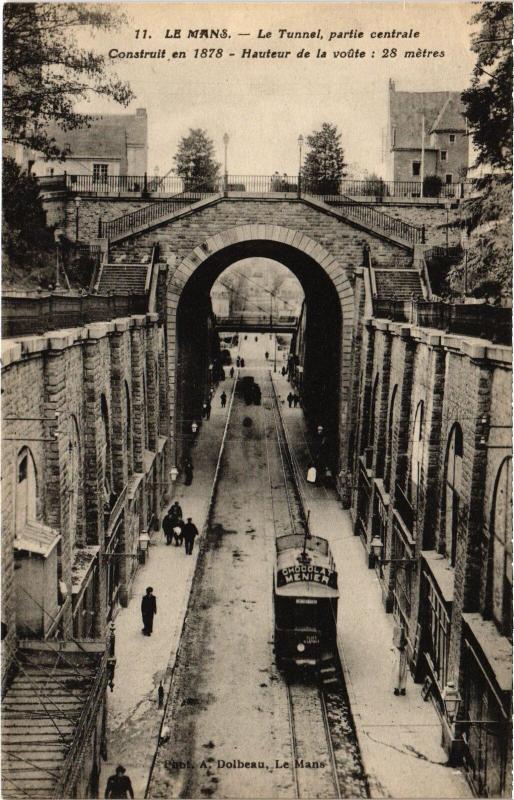 Carte postale ancienne Le Mans Le Tunnel France au Mans