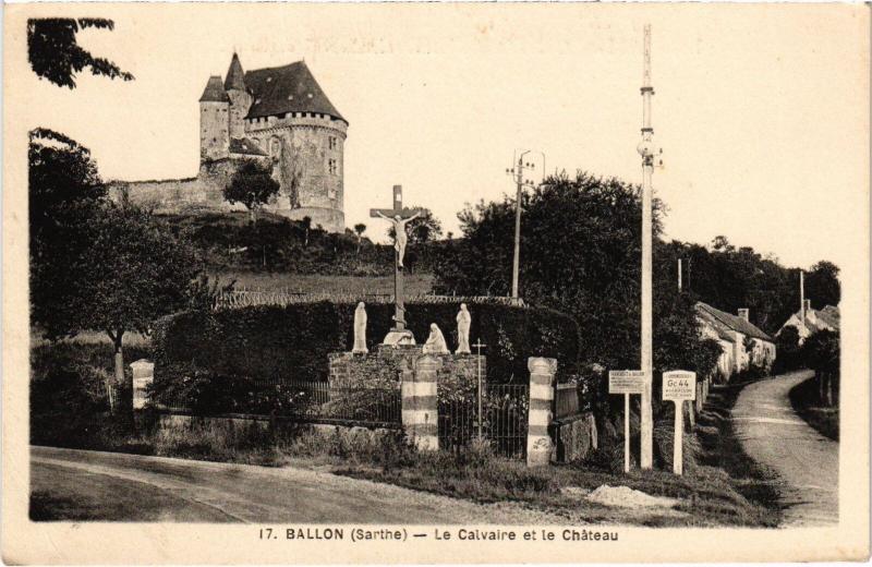 Carte postale ancienne Ballon Calvaire - Chateau France