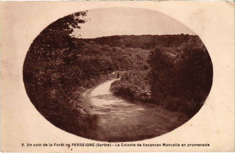 Carte postale ancienne Un Coin de la Foret de Perseigne France