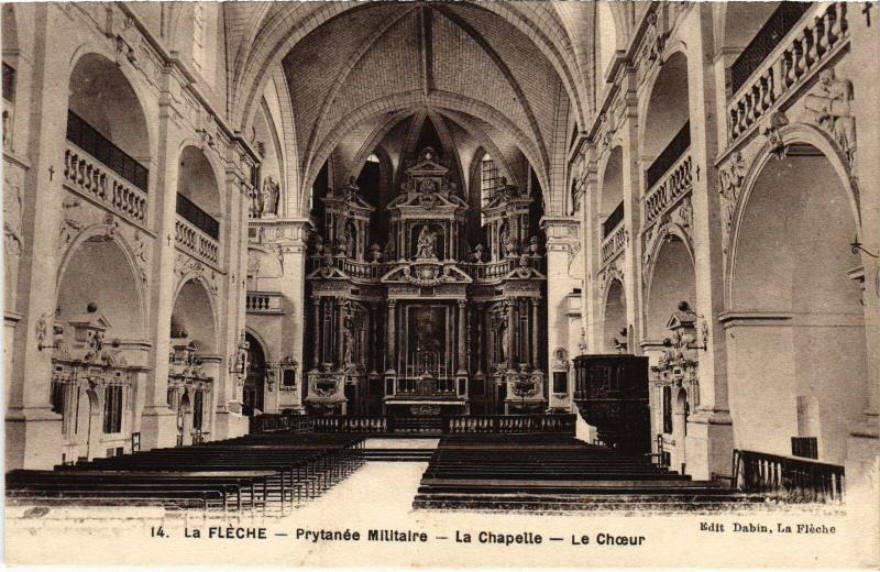Carte postale ancienne La Fleche La Chapelle - Le Choeur France