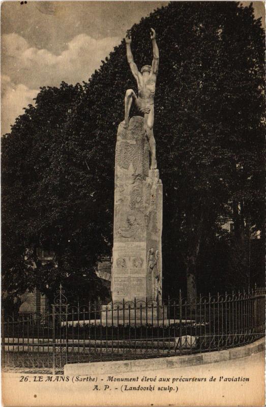 Carte postale ancienne Le Mans Monument France au Mans