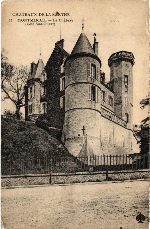 Carte postale ancienne Montmirail Le Chateau France à Montmirail