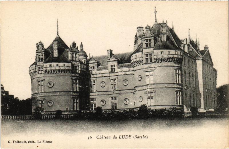 Carte postale ancienne Le Lude Chateau de Lude France au Lude