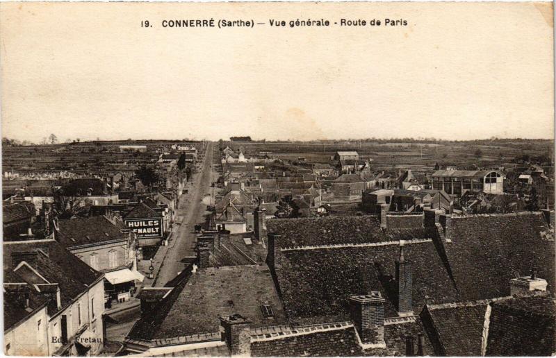 Carte postale ancienne Connerre Vue Generale France