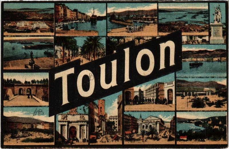 Carte postale ancienne Toulon Souvenir à Toulon