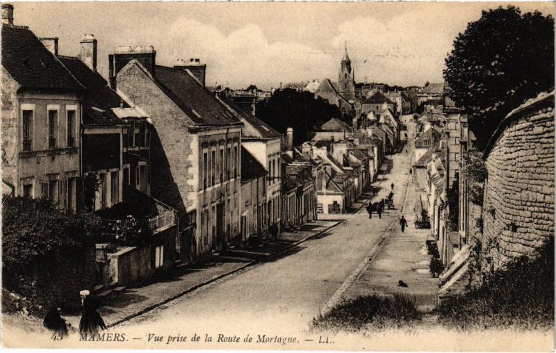 Carte postale ancienne Mamers Vue prise de la Route de Mortagne France à Mamers