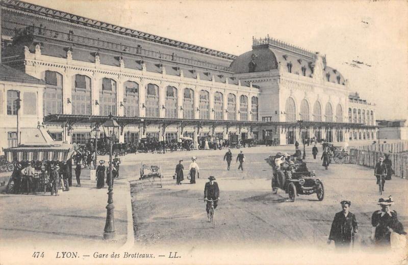 Carte postale ancienne Lyon - Gare Des Brotteaux à Lyon