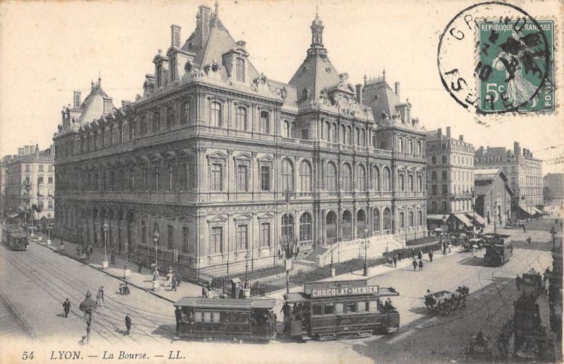 Carte postale ancienne Lyon - La Bourse à Lyon