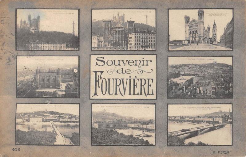 Carte postale ancienne Lyon - Souvenir De Fourvieres à Lyon