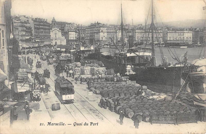 Carte postale ancienne Marseille - Quai Du Port à Marseille