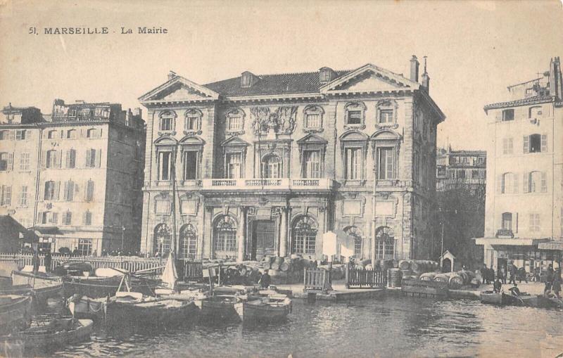 Carte postale ancienne Marseille - La Mairie à Marseille