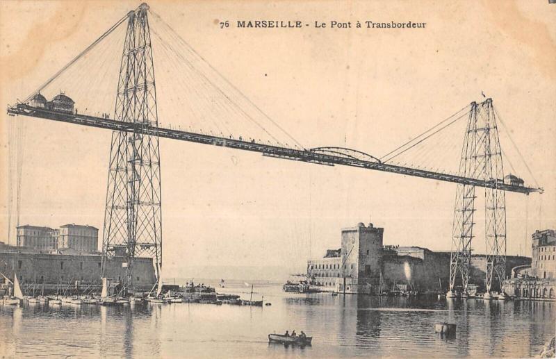 Carte postale ancienne Marseille - Le Pont A Transbordeur à Marseille