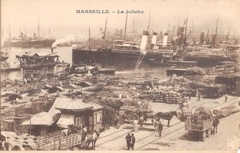 Carte postale ancienne Marseille - La Joliette à Marseille