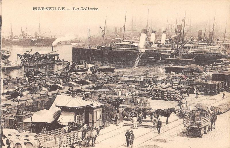 Carte postale ancienne Marseille - La Joliette à Marseille