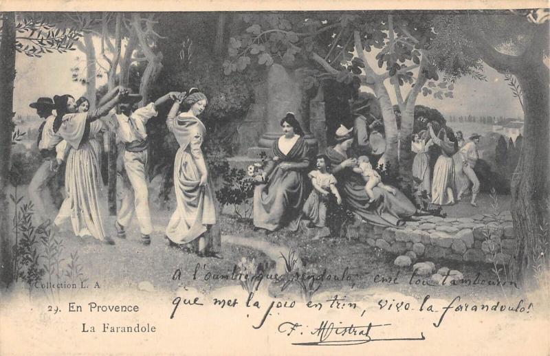 Carte postale ancienne En Provence - La Farandole