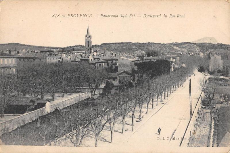 Carte postale ancienne Aix En Provence - Panorama Sud Est à Aix-en-Provence