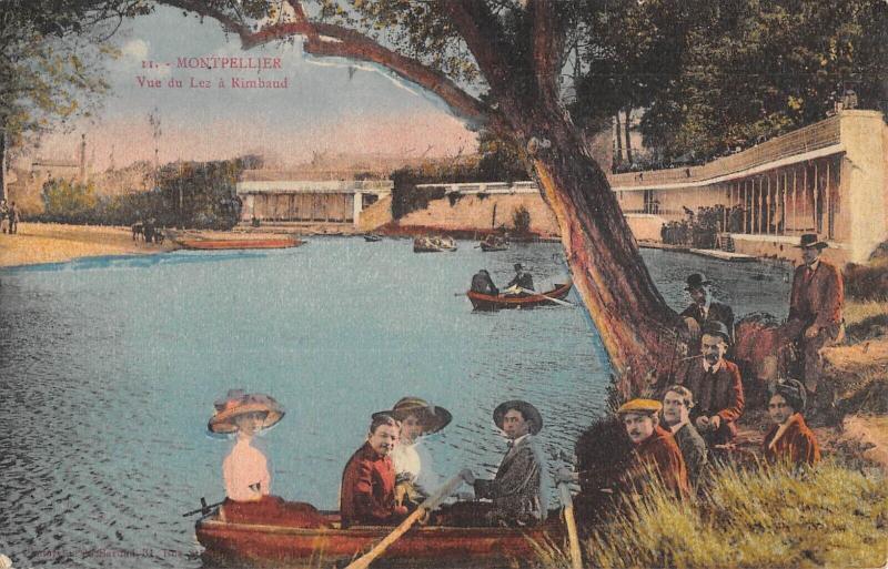 Carte postale ancienne Montpellier - Vue Du Lez A Rimbaud à Montpellier