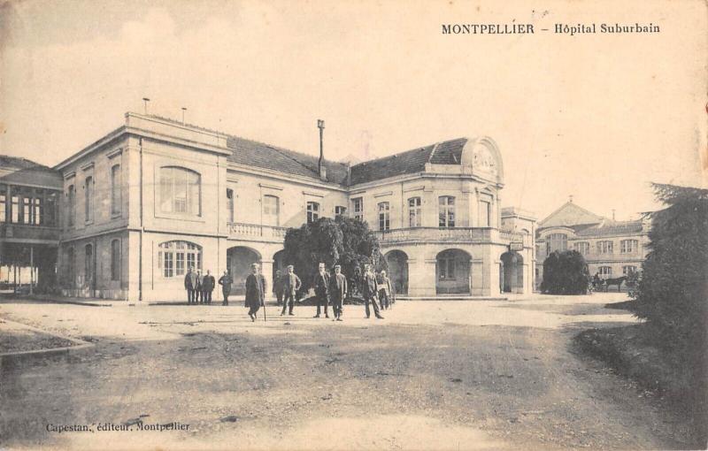 Carte postale ancienne Montpellier - Hopital Suburbain à Montpellier