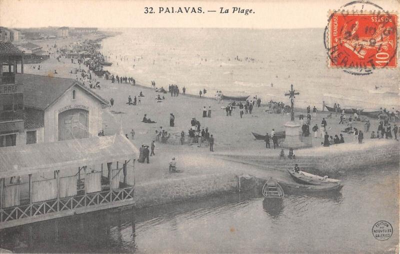 Carte postale ancienne Palavas Les Flots - La Plage à Palavas-les-Flots